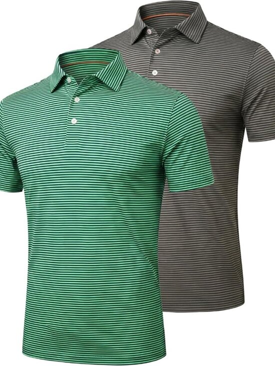 Other - Mens Multicolor Polo Quick Dry Short Sleeve Golf Tee Moisture Wick Shirts